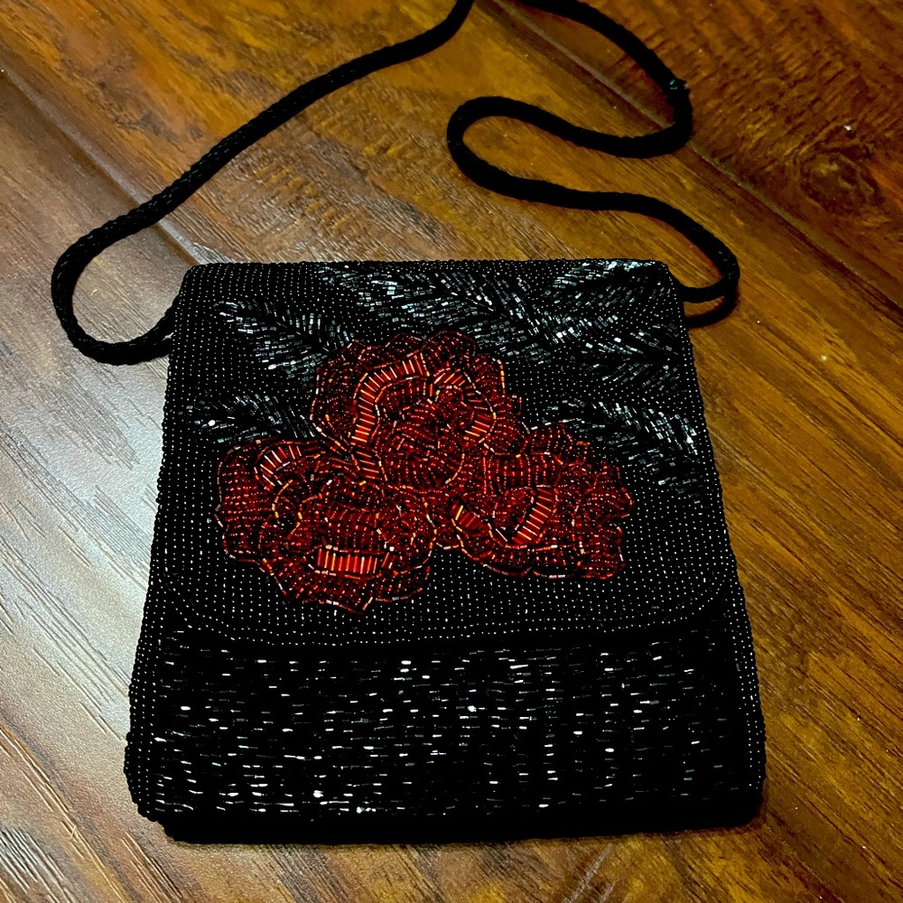 Beaded evening bag